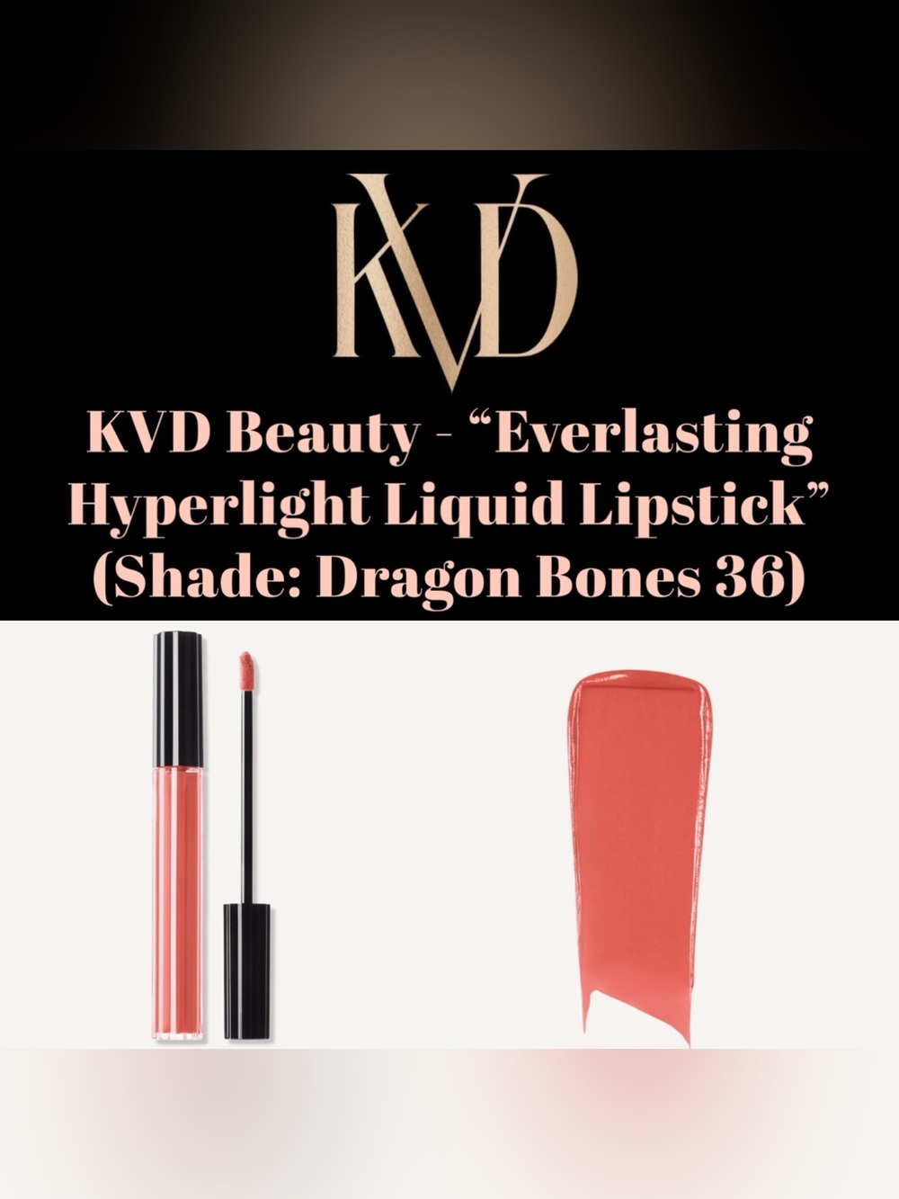 KVD Beauty - “Everlasting Hyperlight Liquid Lipstick” (Shade: Dragon Bones 36)